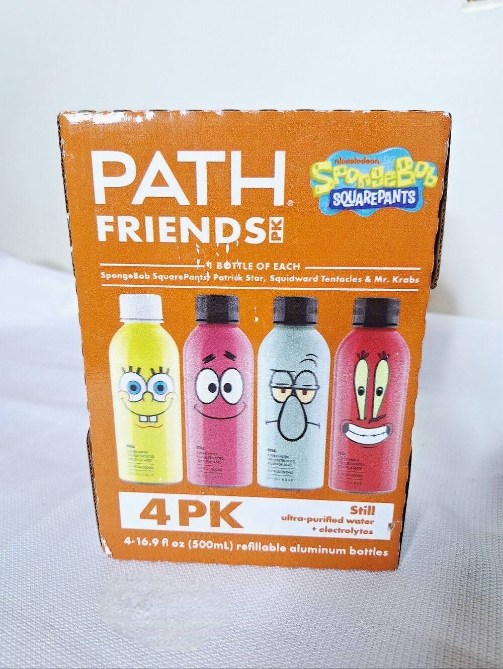 Path Water Limited Addition Spongebob Squarepants Reuseable Aluminum Bottles.
